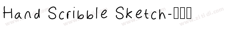Hand Scribble Sketch字体转换